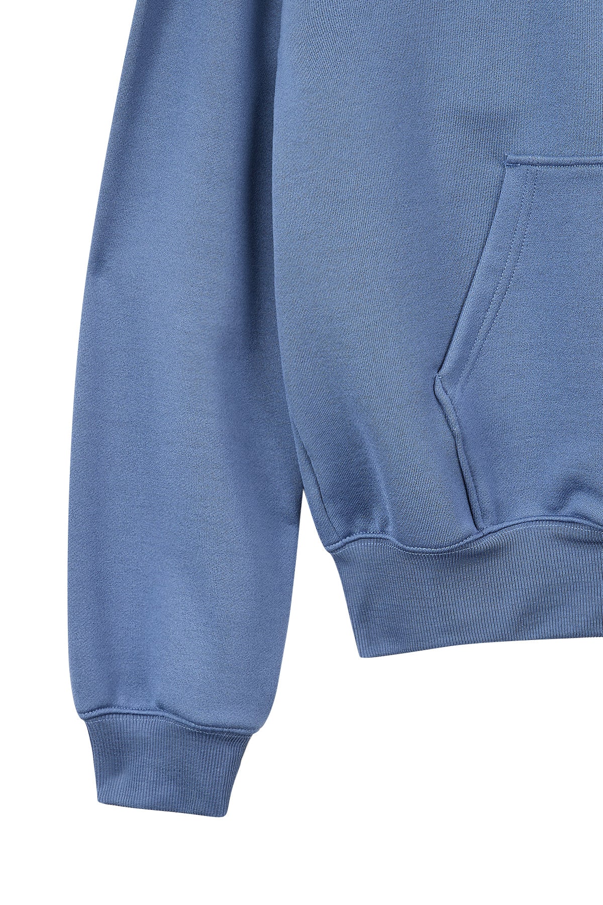 matinkim BACK LOGO GLITTER HOODY ZIP UP FOR MEN IN BLUE