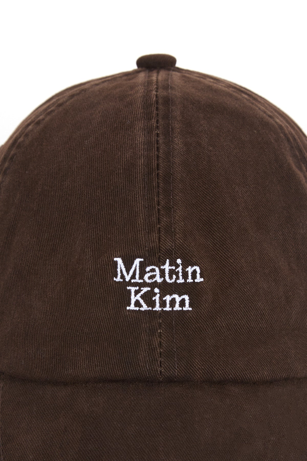 matinkim MATIN MINI LOGO BALL CAP IN BROWN