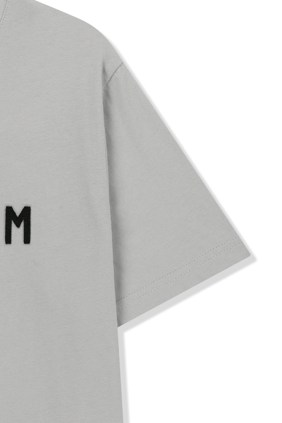 matinkim APPLIQUE FELT LOGO TOP IN GREY