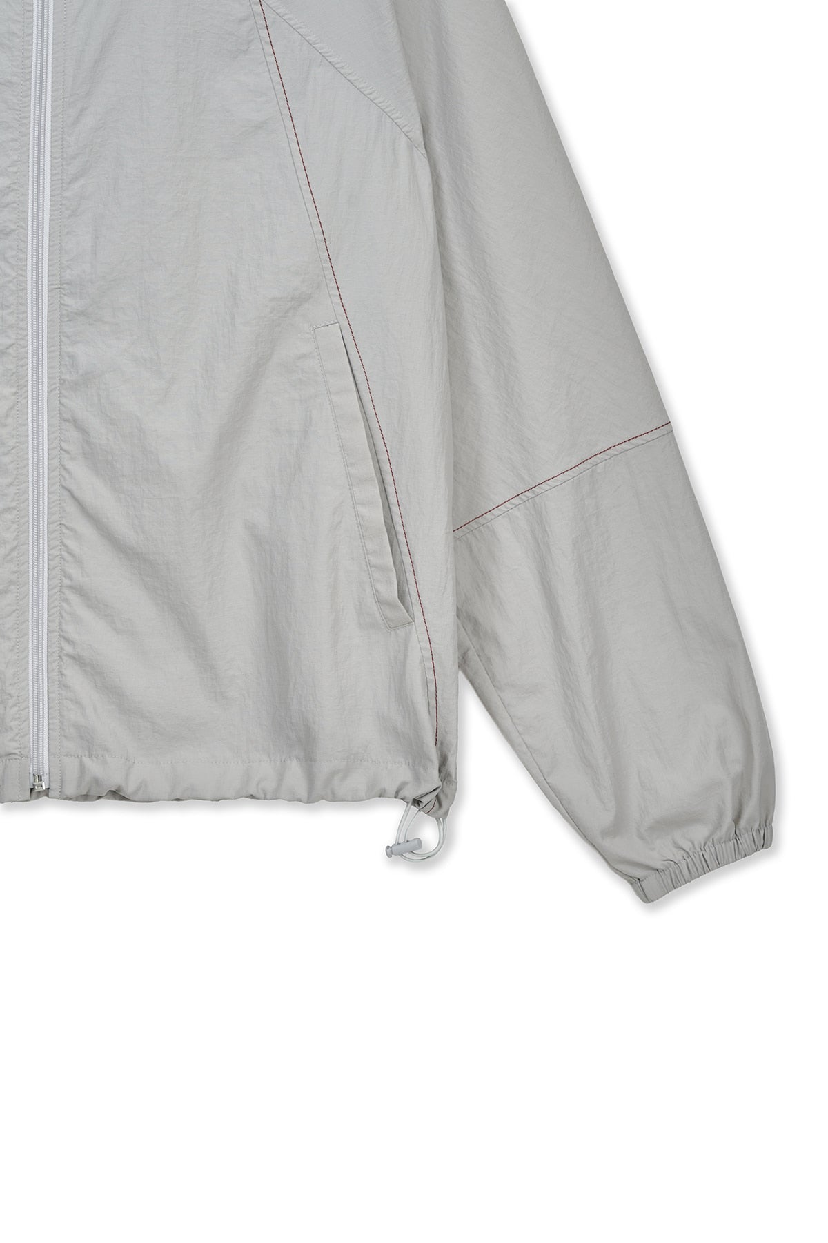 matinkim BACK LOGO HOODY WIND BREAKER IN LIGHT BEIGE