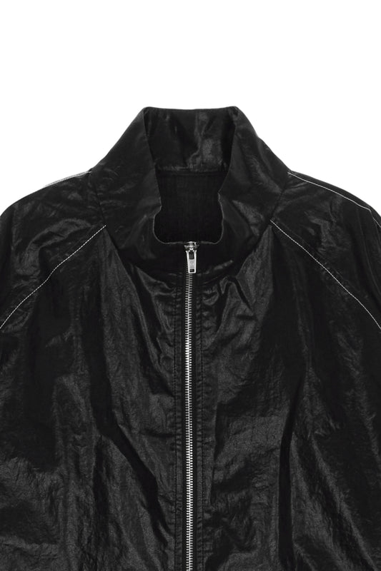 matinkim MATIN KIM LOGO COATING JUMPER IN BLACK