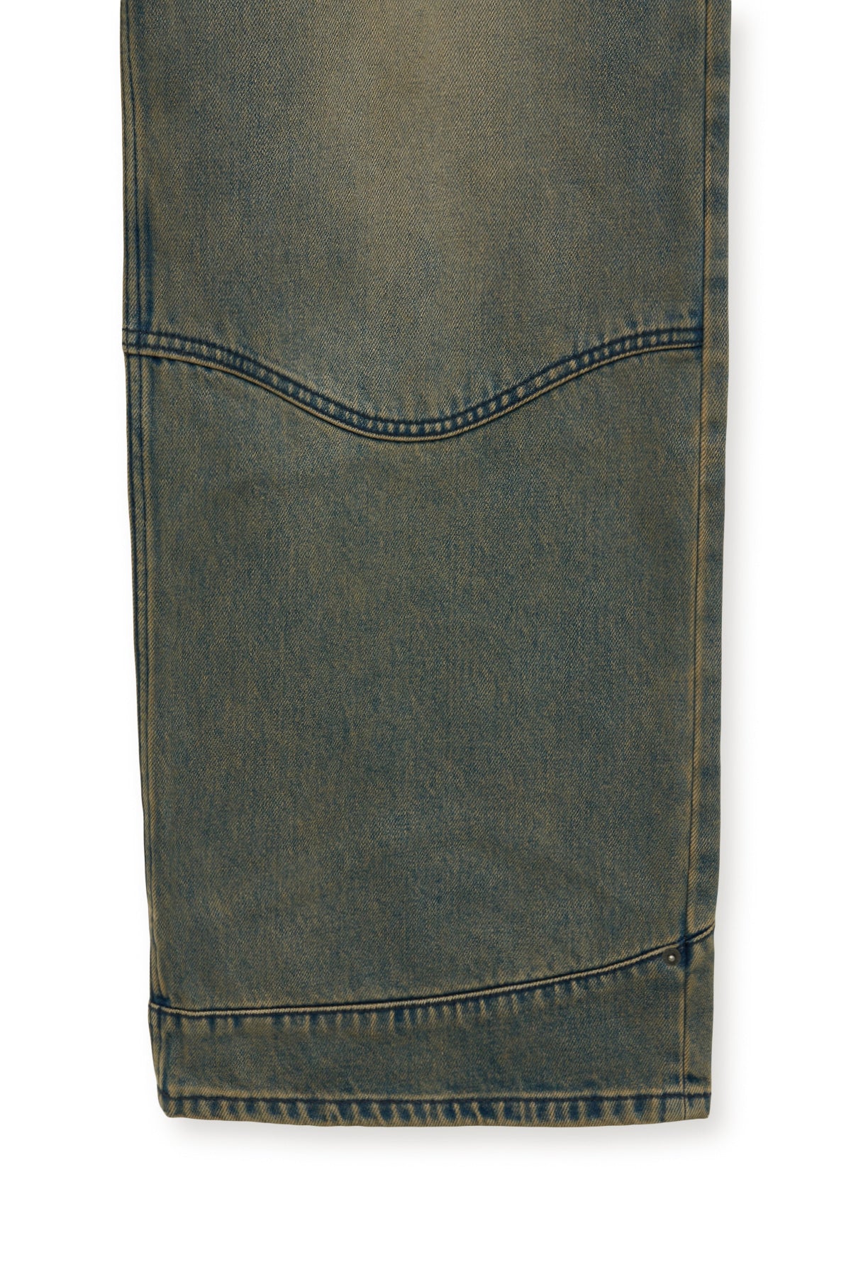 matinkim WESTERN DETAIL DENIM PANTS FOR MEN IN BLUE