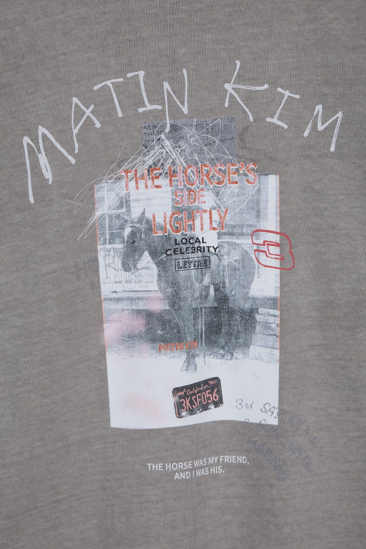 matinkim MATIN LNY 26 PIGMENT LONG SLEEVE TOP IN LIGHT GREY