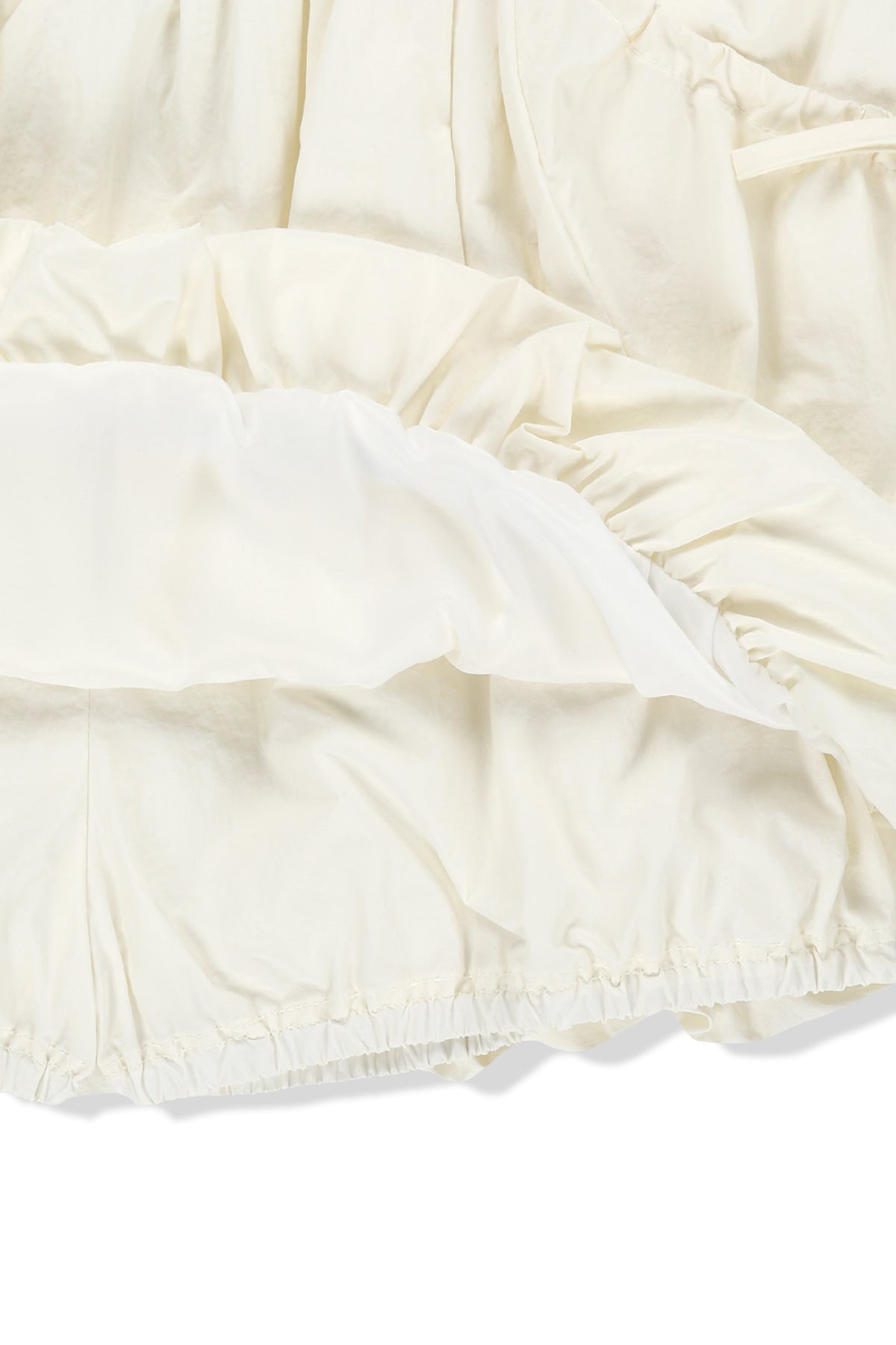 matinkim STRAP DETAIL BALLON SKIRT IN IVORY