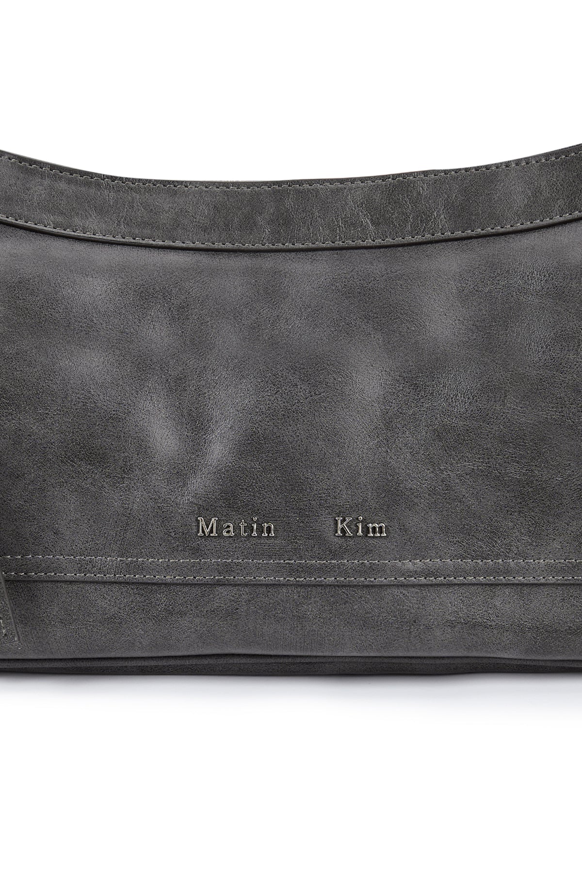 matinkim RIVET POINT QUAD SHOULDER BAG IN CHARCOAL