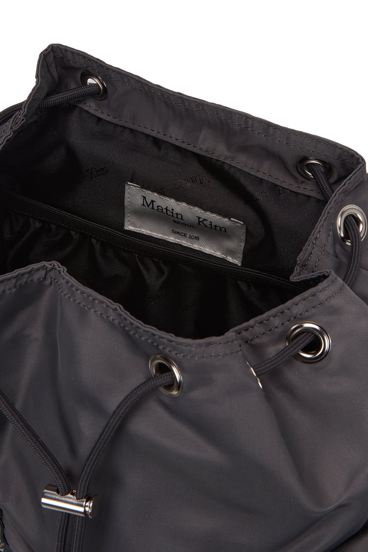 matinkim MATIN POCKET UTILITY SMALL BACK PACK IN CHARCOAL