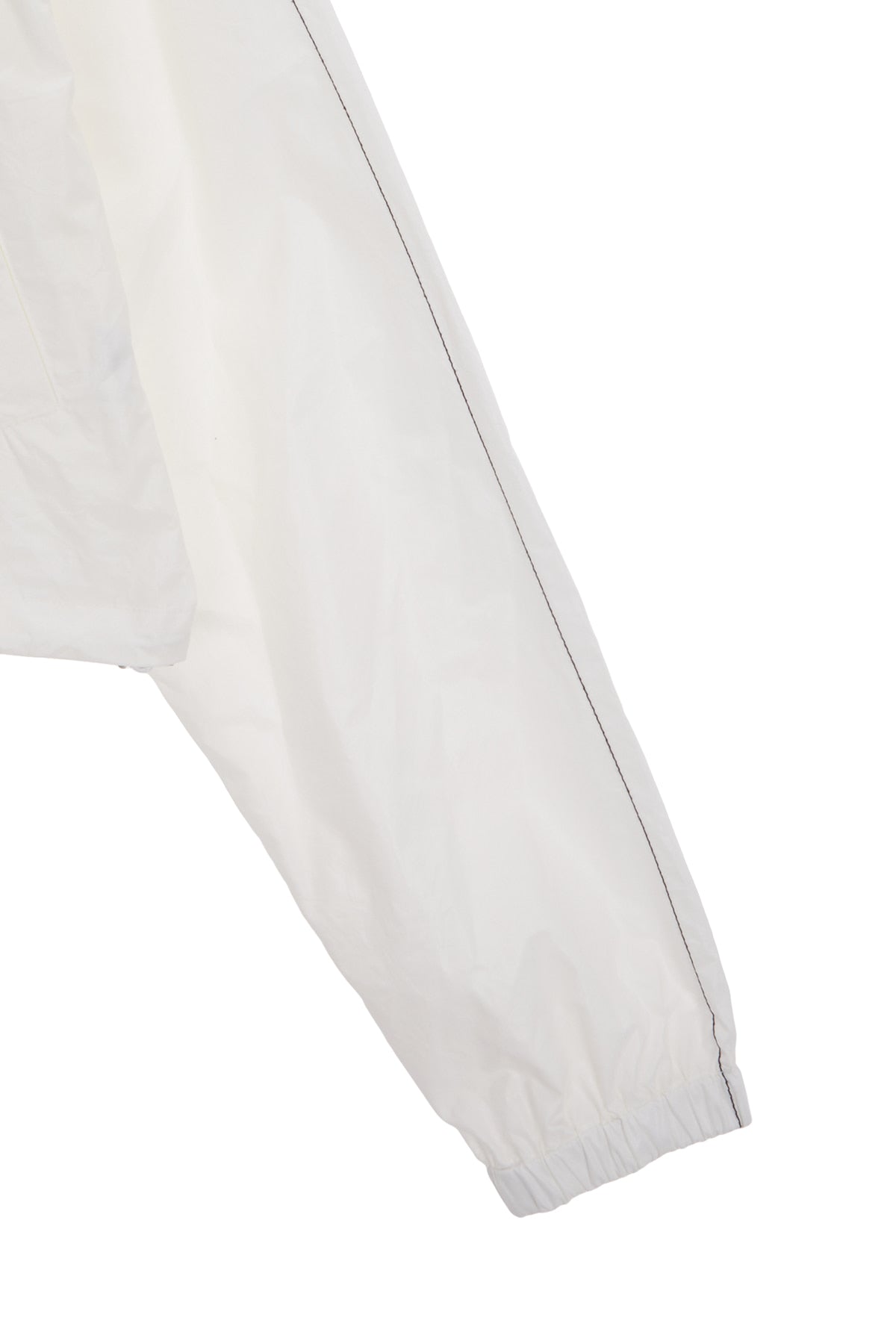 matinkim MATIN CROP HOODY COATING JUMPER IN IVORY