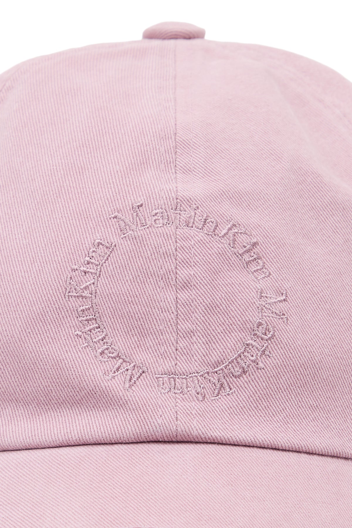 matinkim WASHED CIRCLE LOGO BALL CAP IN PINK