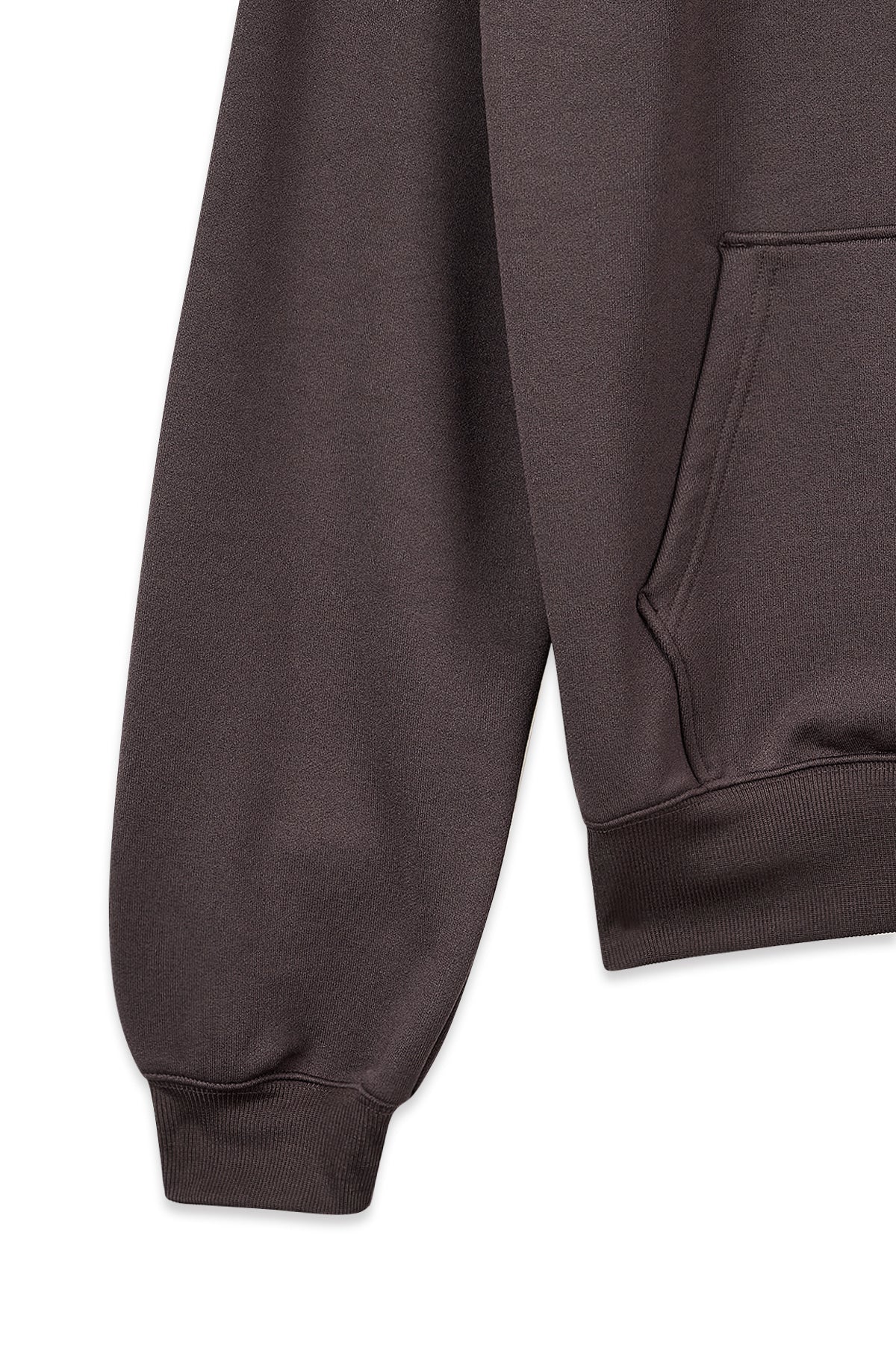 matinkim BACK LOGO GLITTER HOODY ZIP UP FOR MEN IN BROWN