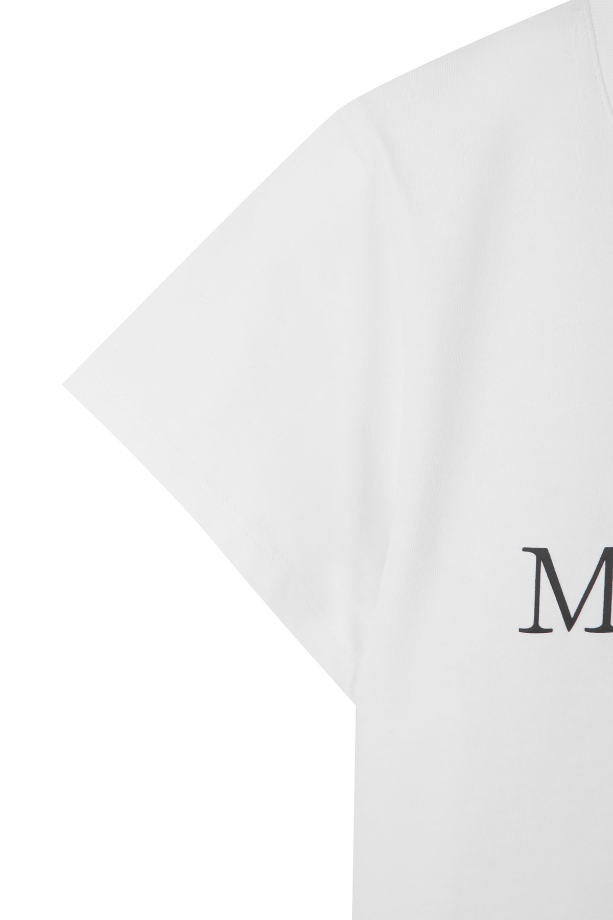 matinkim MATIN KIM LOGO CROP TOP IN WHITE