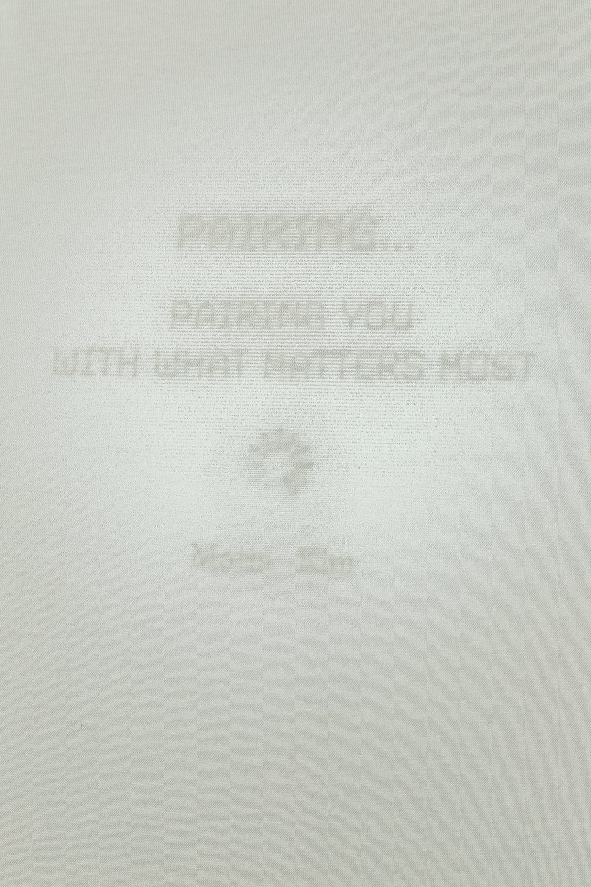 matinkim PAIRING LOGO PRINTING TOP FOR MEN IN LIGHT GREY