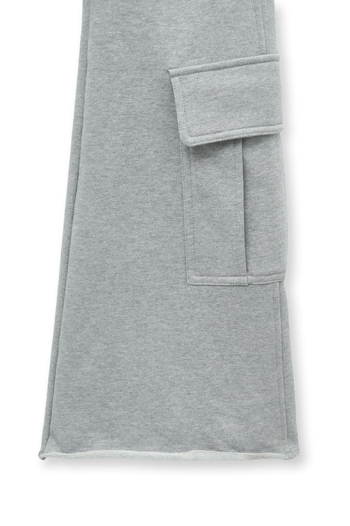 matinkim BOOTS CUT SLIM CARGO SWEATPANTS IN GREY