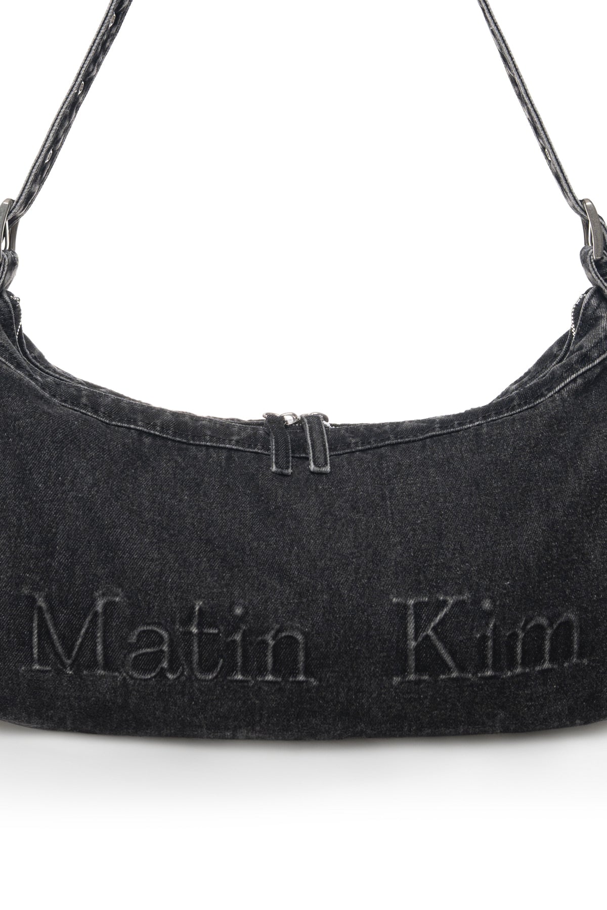 matinkim MATIN DUST DENIM SIDE POCKET BAG IN BLACK