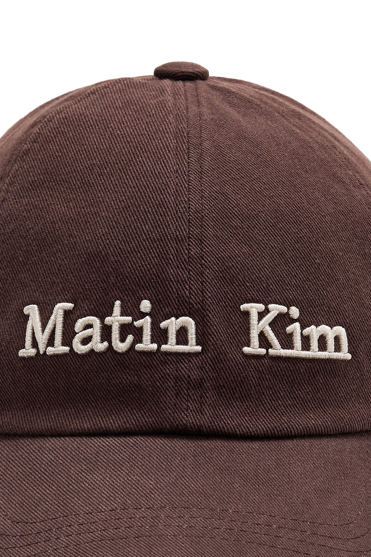 matinkim MATIN DUSTY CLASSIC LOGO BALL CAP IN BROWN