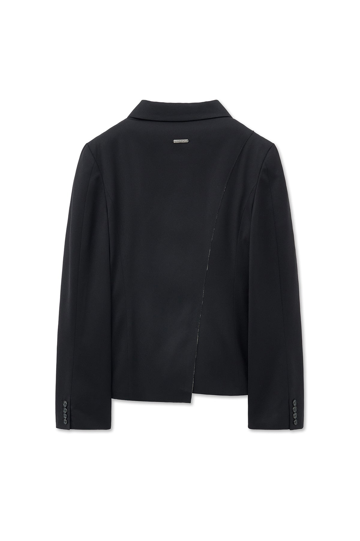 matinkim CUT OUT POINT STRING BLAZER IN BLACK