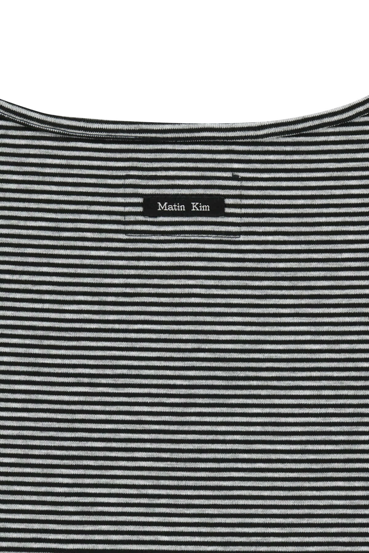 matinkim SQUARE NECK CROPPED TANK TOP IN BLACK