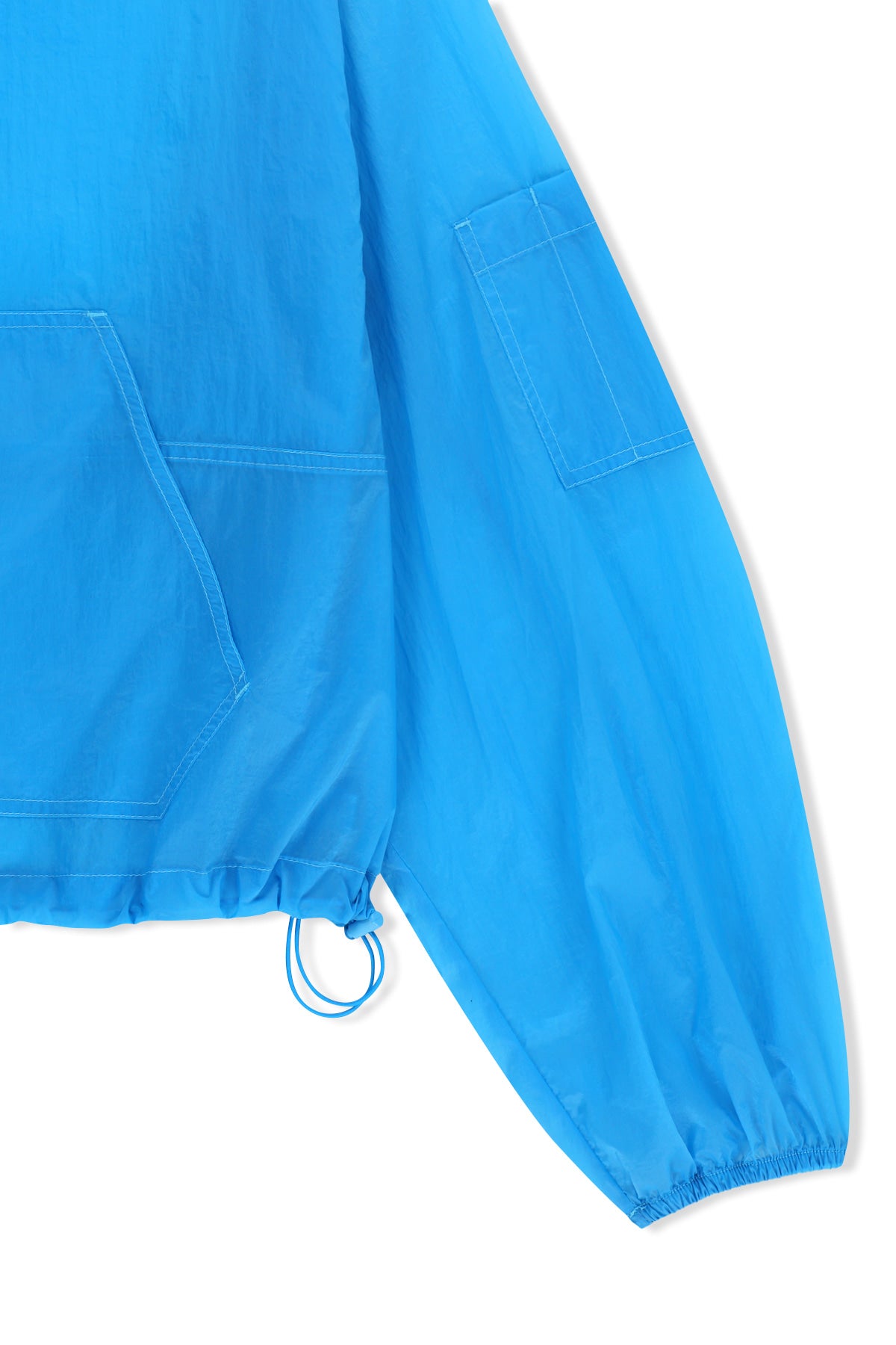 matinkim BACK LOGO HOODY WINDBREAKER FOR WOMEN IN BLUE