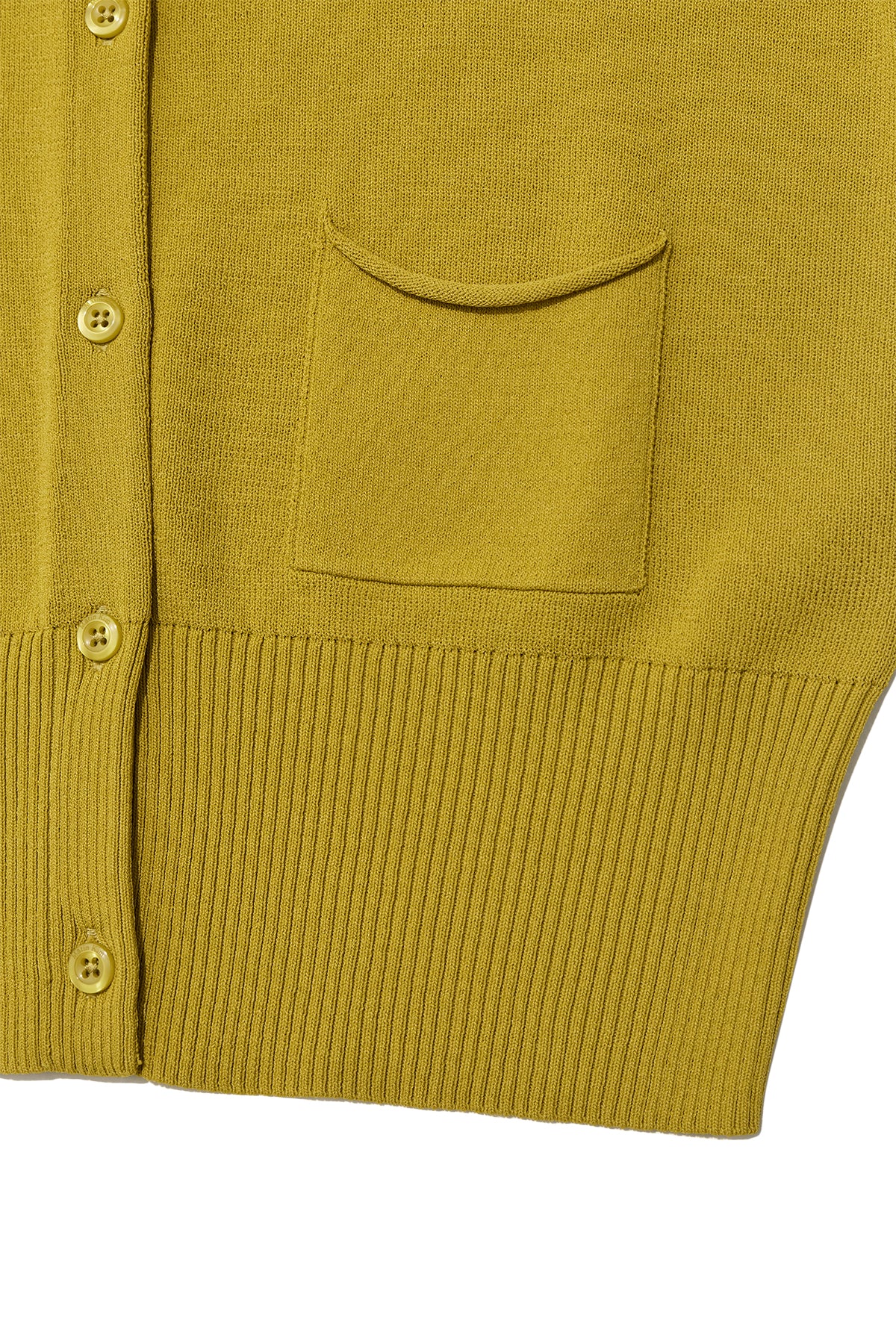 matinkim POCKET POINT HALF CARDIGAN IN OLIVE