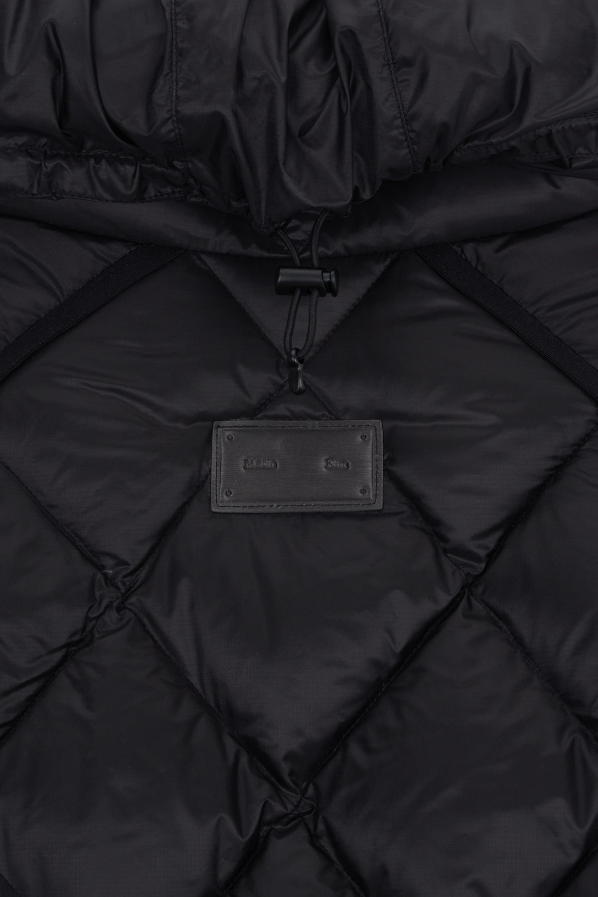 matinkim QUILTING HOODY LIGHTWEIGHT JUMPER (DOWN BLENDED) IN BLACK