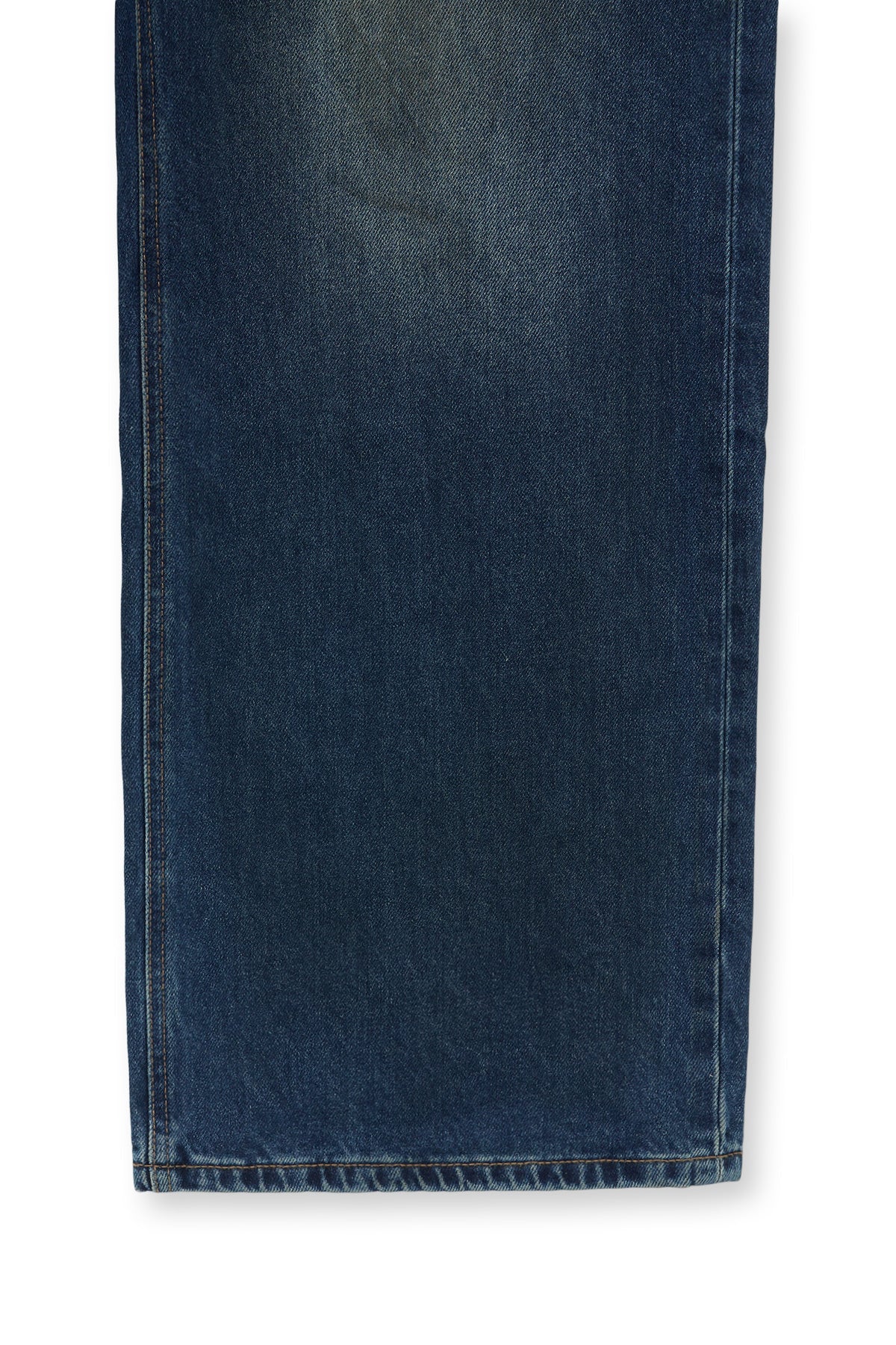 matinkim DIRTY WASHED DENIM PANTS FOR MEN IN BLUE