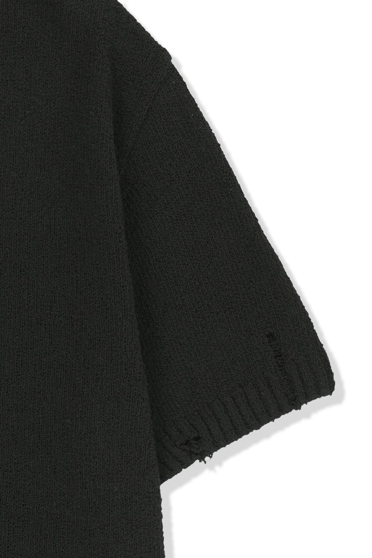 matinkim HALF SLEEVE LOGO PULLOVER FOR MEN IN BLACK