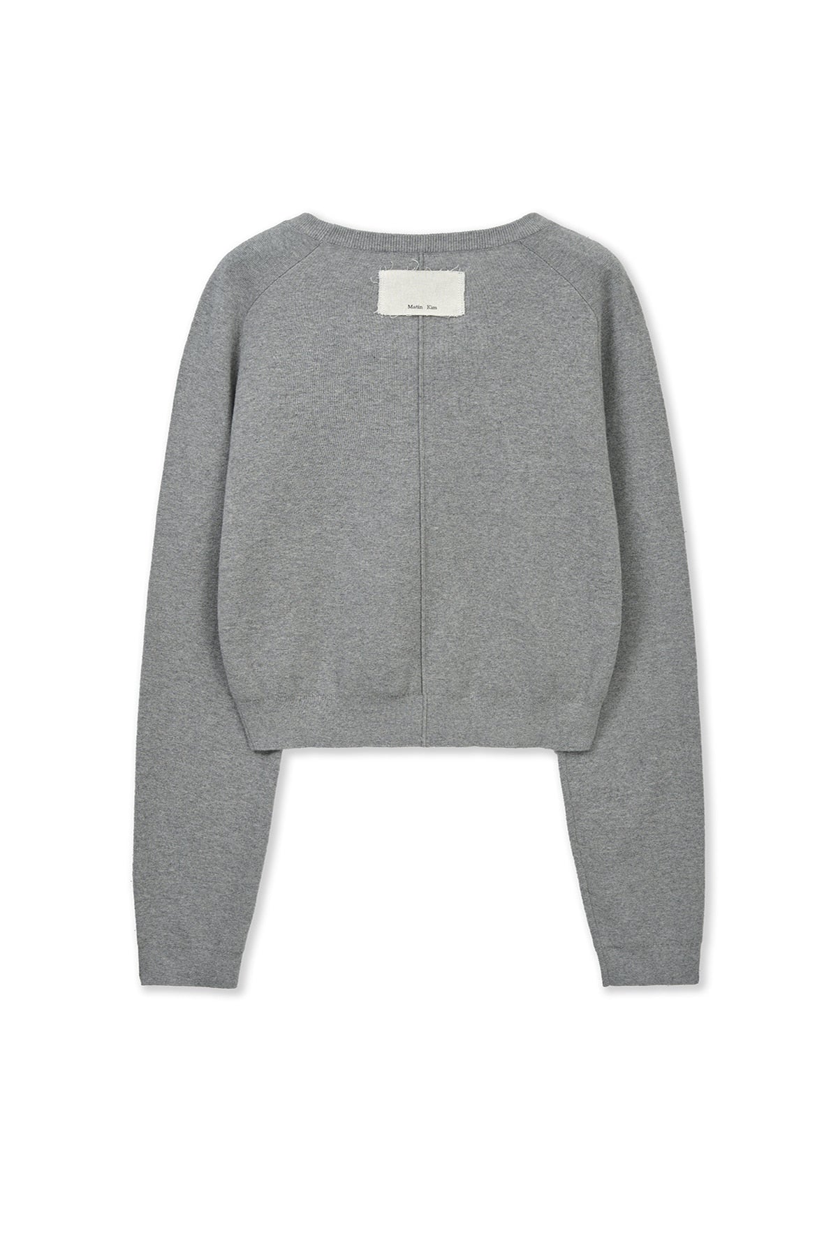 matinkim RAGLAN SLEEVE KNIT PULLOVER IN GREY