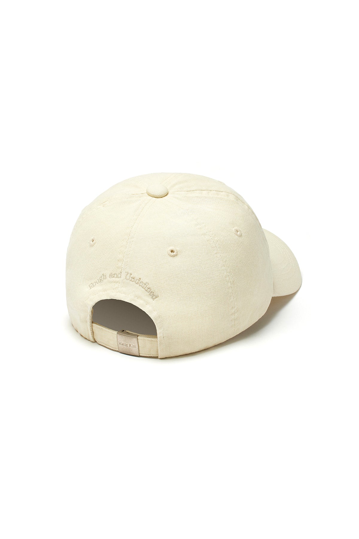 matinkim MATIN LOGO WASHED BALL CAP IN LIGHT BEIGE