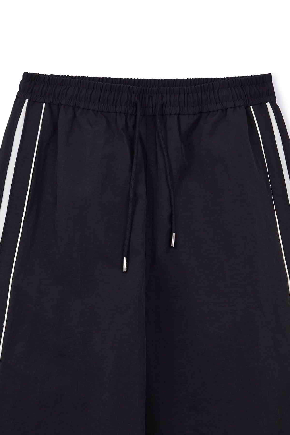 matinkim SIDE LOGO WIDE TRACK PANTS IN BLACK