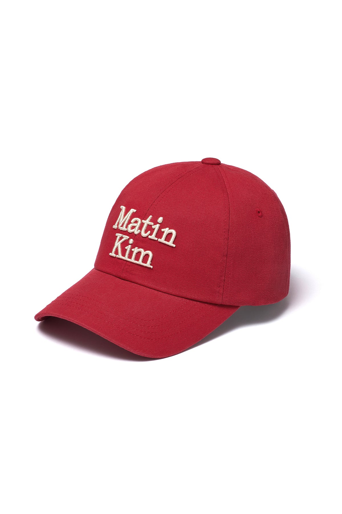 matinkim MATIN VOLUME LOGO BALL CAP IN RED