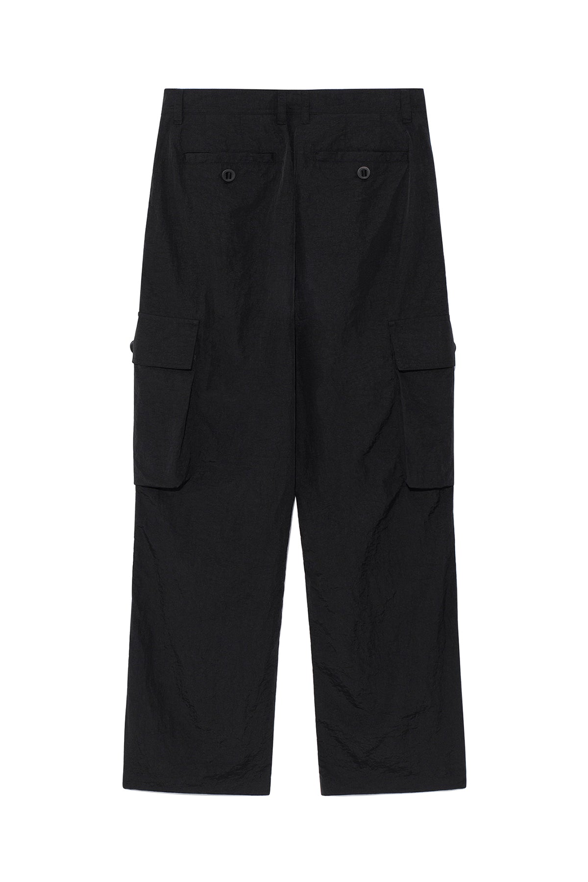 matinkim STRING NYLON CARGO PANTS IN BLACK