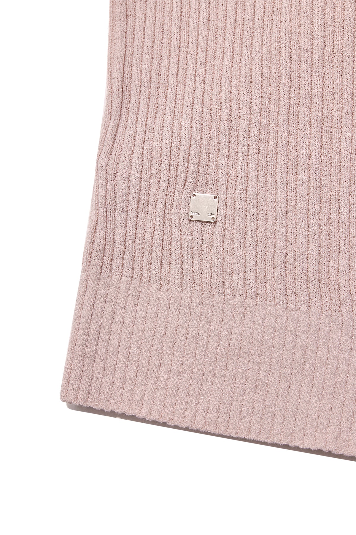 matinkim WRAP SLEEVELESS KNIT HOODY TOP IN LIGHT PINK