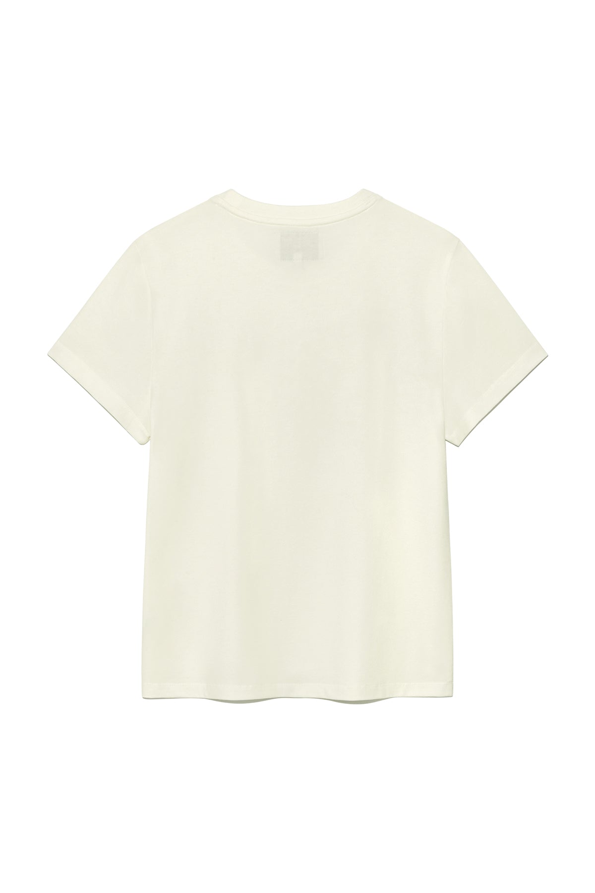 matinkim APPLIQUE LOGO PATCH TOP IN CREAM