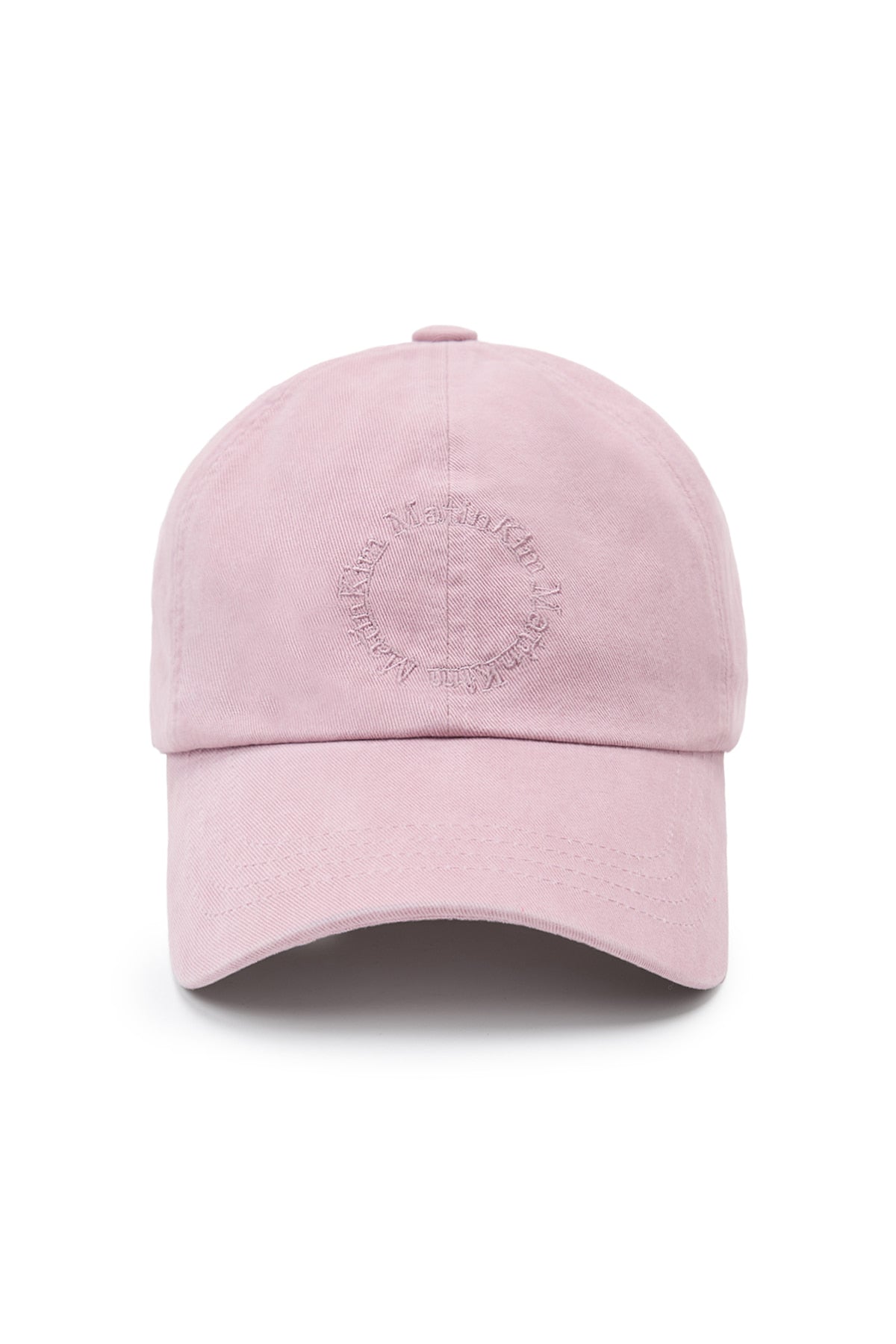 matinkim WASHED CIRCLE LOGO BALL CAP IN PINK
