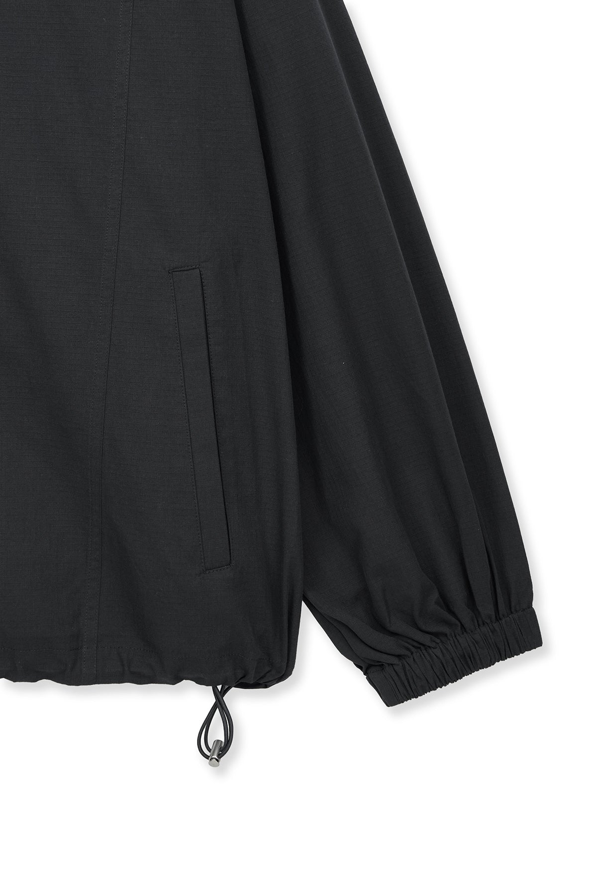 matinkim BACK LOGO HIGH NECK JUMPER IN CHARCOAL
