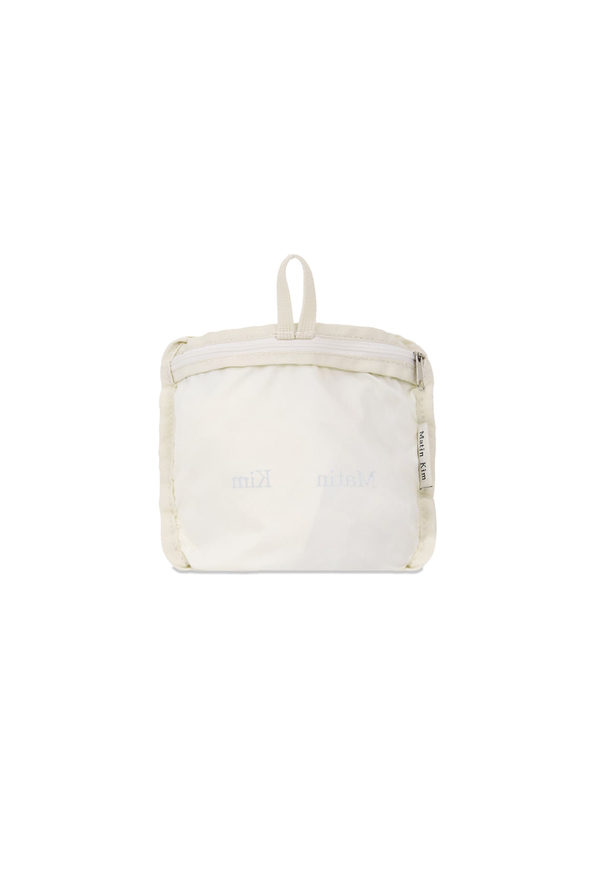 matinkim GLOSSY PACKABLE BACKPACK IN WHITE