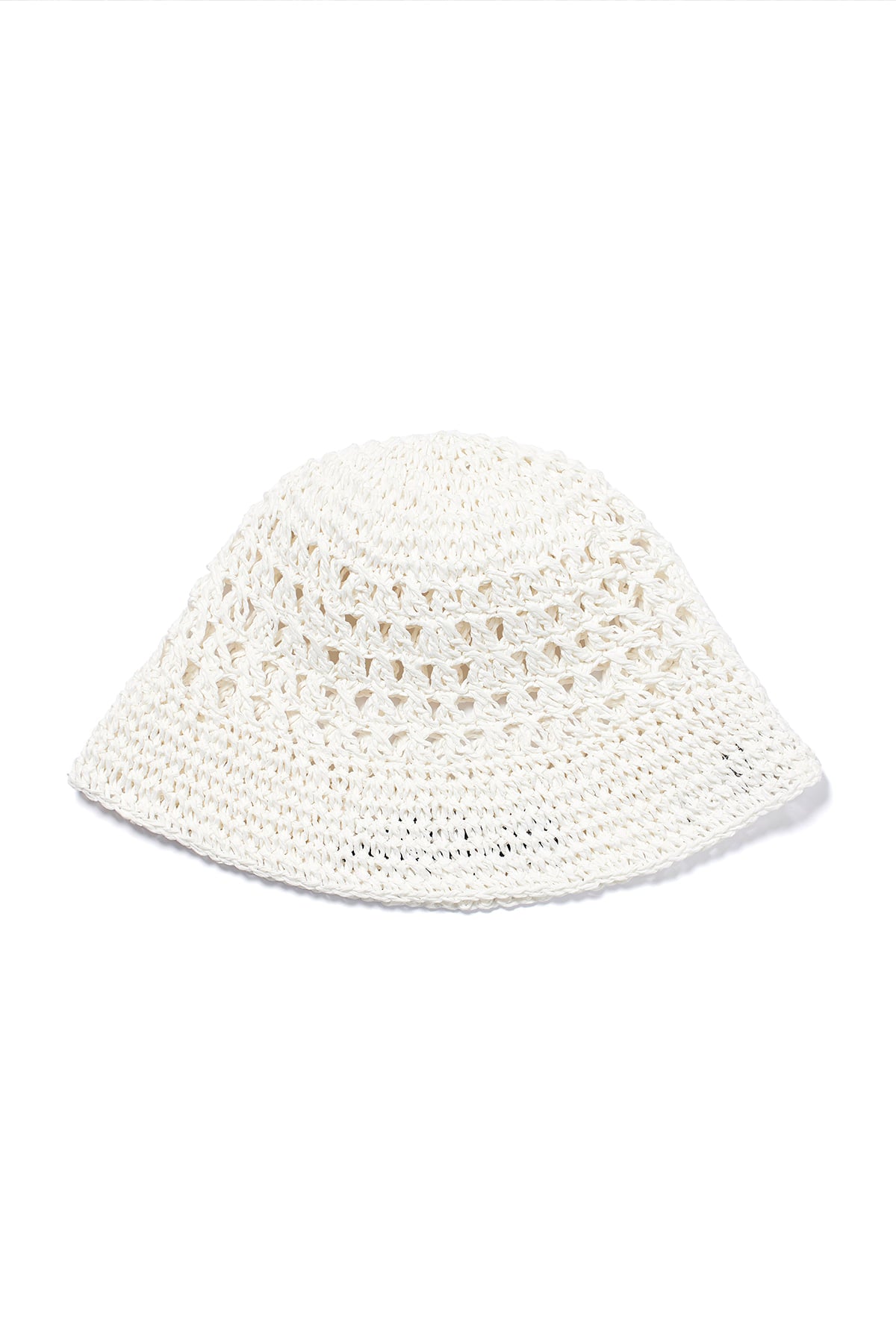 matinkim MATIN PAPER KNIT BUCKET HAT IN WHITE