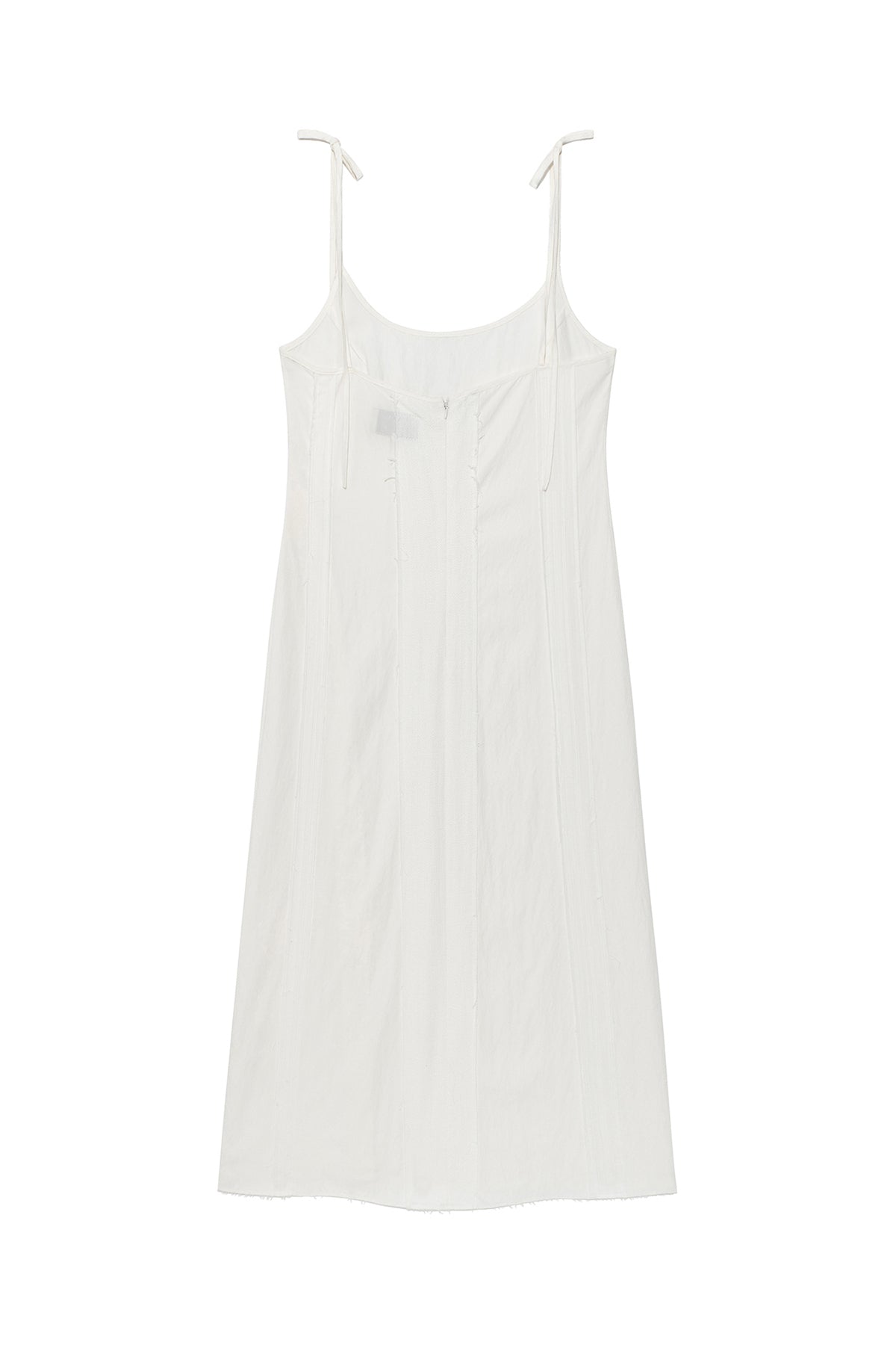 matinkim HOOK AND EYE LAYERED LONG DRESS IN IVORY