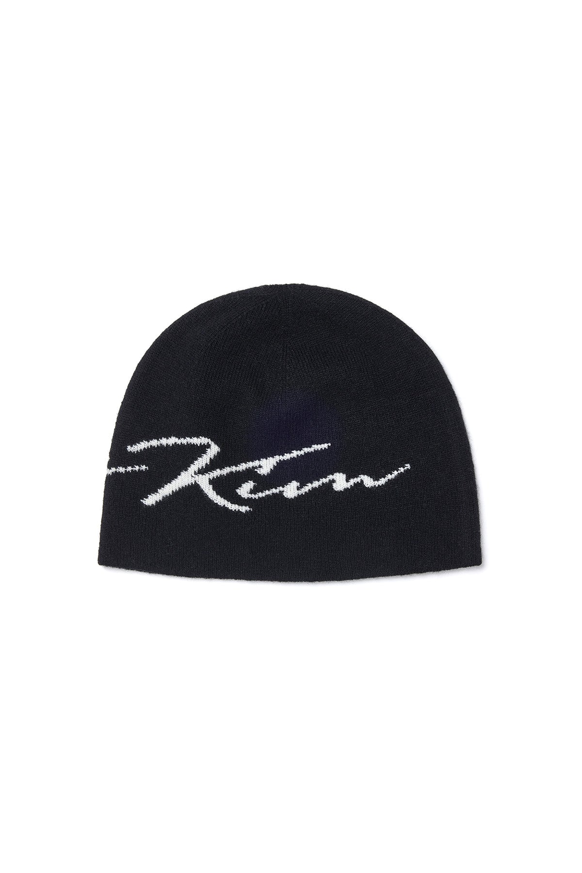 matinkim MATIN LOGO SCRIPT BEANIE IN BLACK