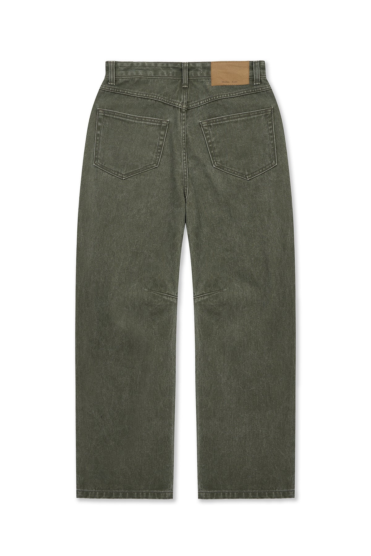 matinkim DART POINT DENIM PANTS IN KHAKI