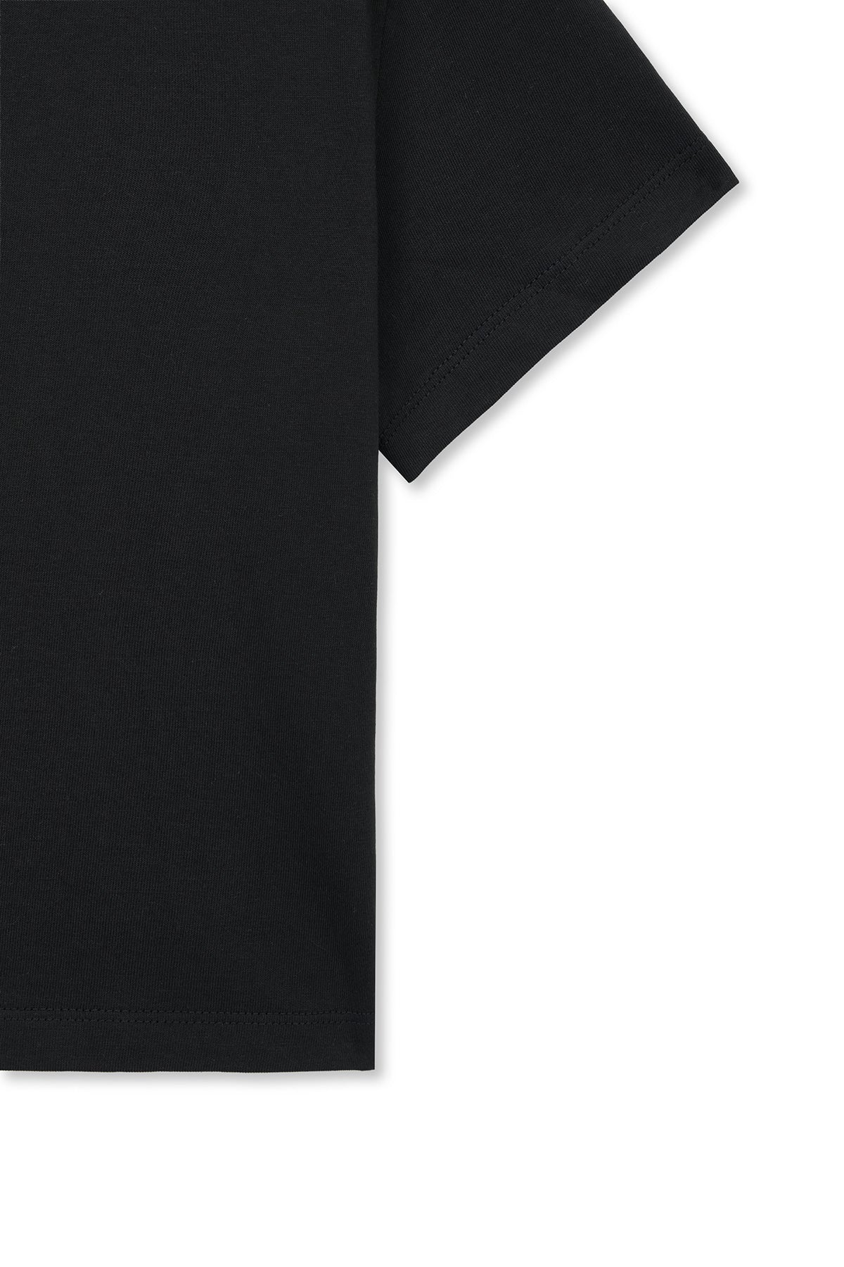 matinkim LABEL POINT LETTERING CROP TOP IN BLACK