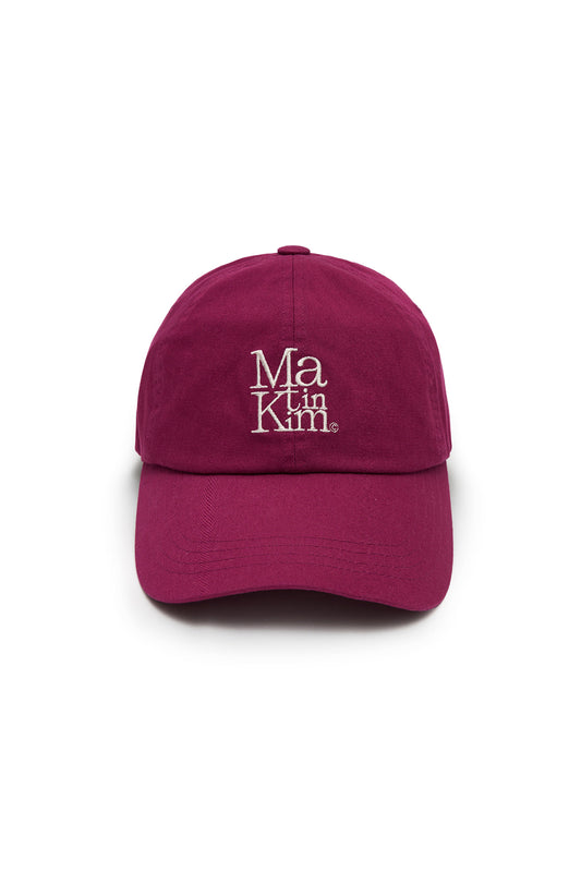 matinkim MATIN BLOCK LOGO BALL CAP IN VIOLET