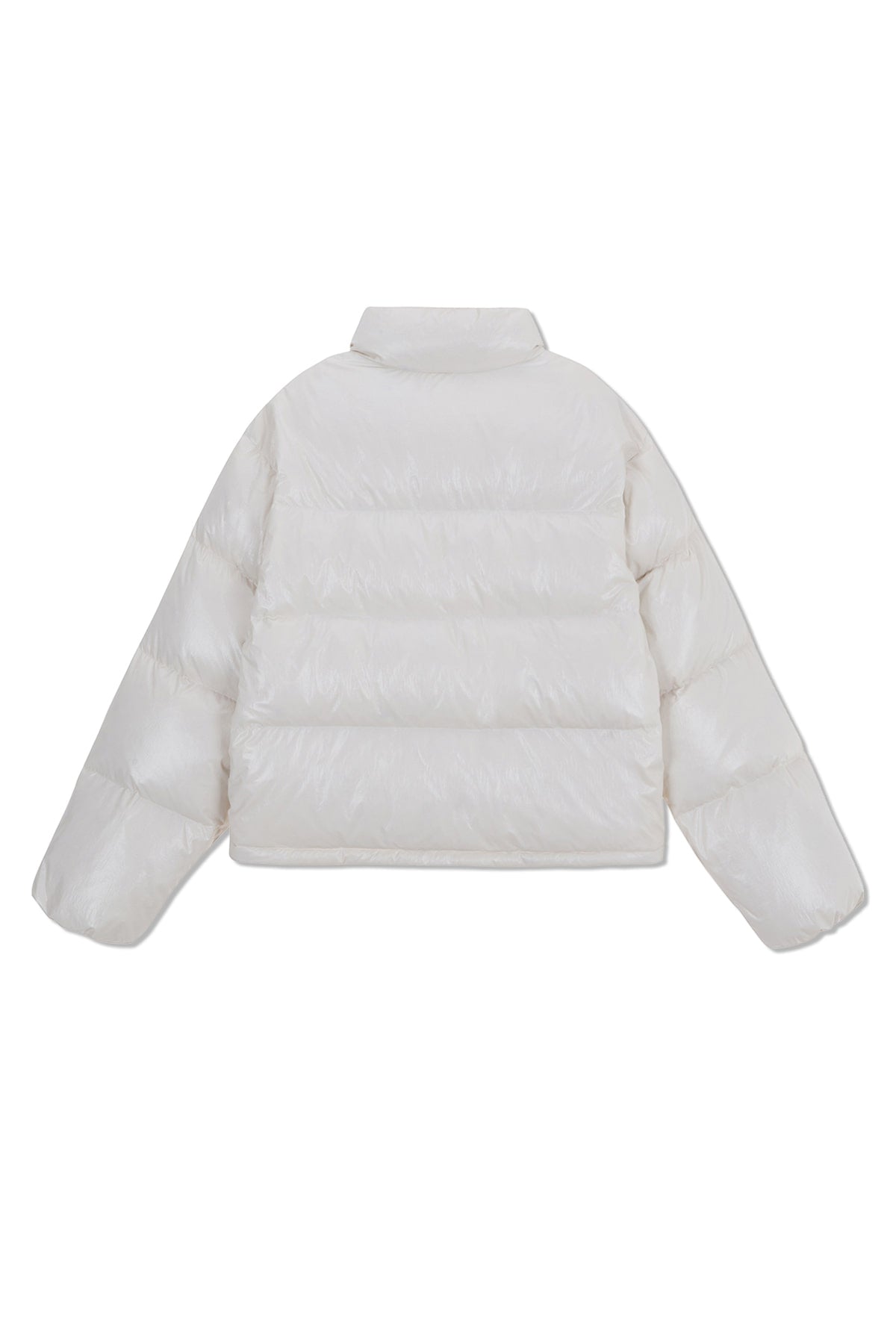 matinkim SMALL LOGO VOLUME DOWN JUMPER FOR WOMEN IN IVORY