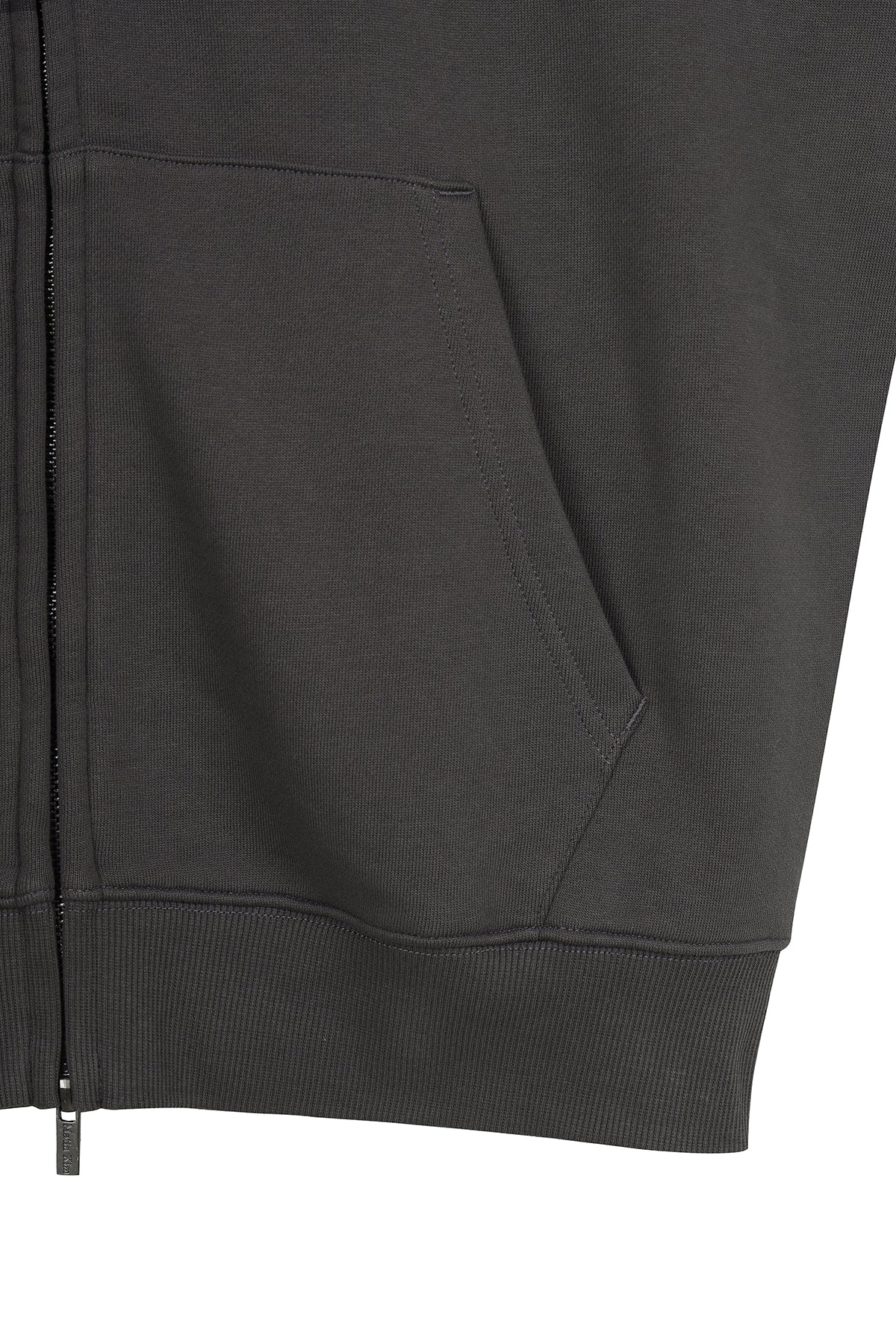 matinkim GRAFFITI ARTWORK HOODY ZIP UP IN CHARCOAL