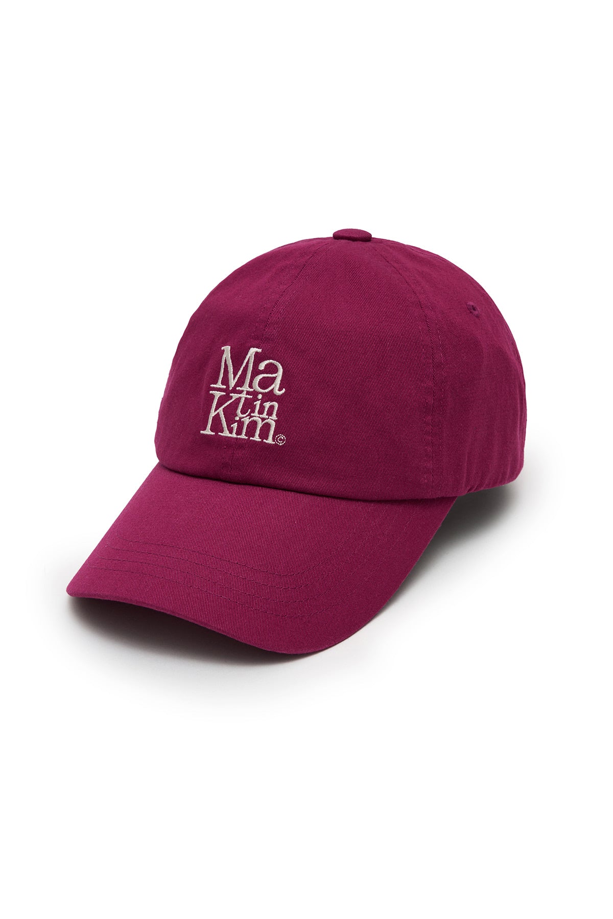matinkim MATIN BLOCK LOGO BALL CAP IN VIOLET