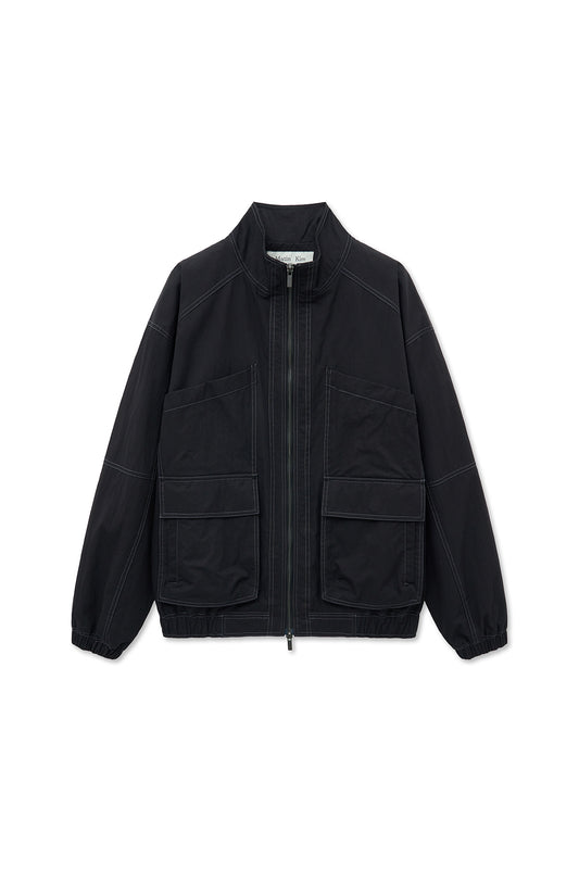 matinkim UTILITY BOMBER JUMPER FOR WOMEN IN BLACK
