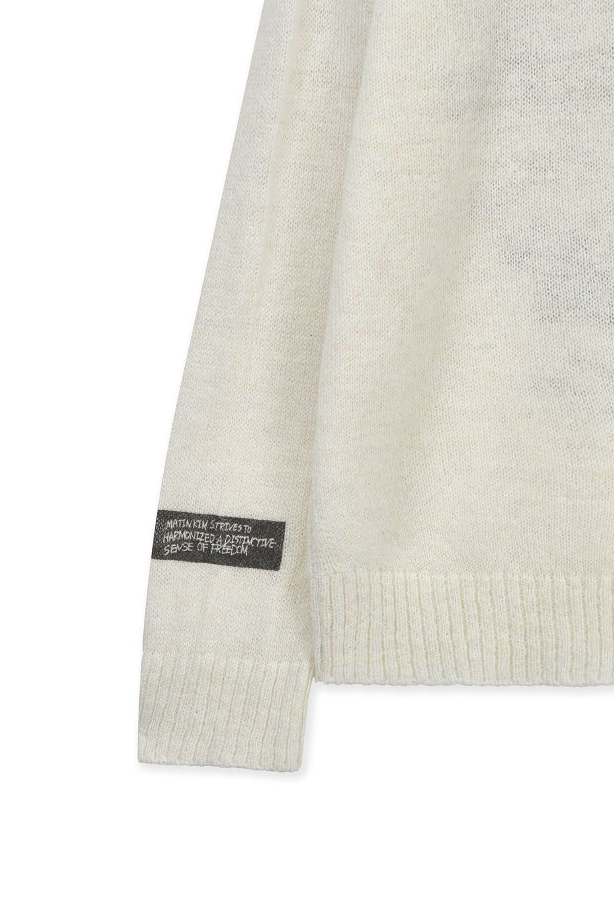 matinkim GRAFFITI ARTWORK KNIT PULLOVER IN IVORY