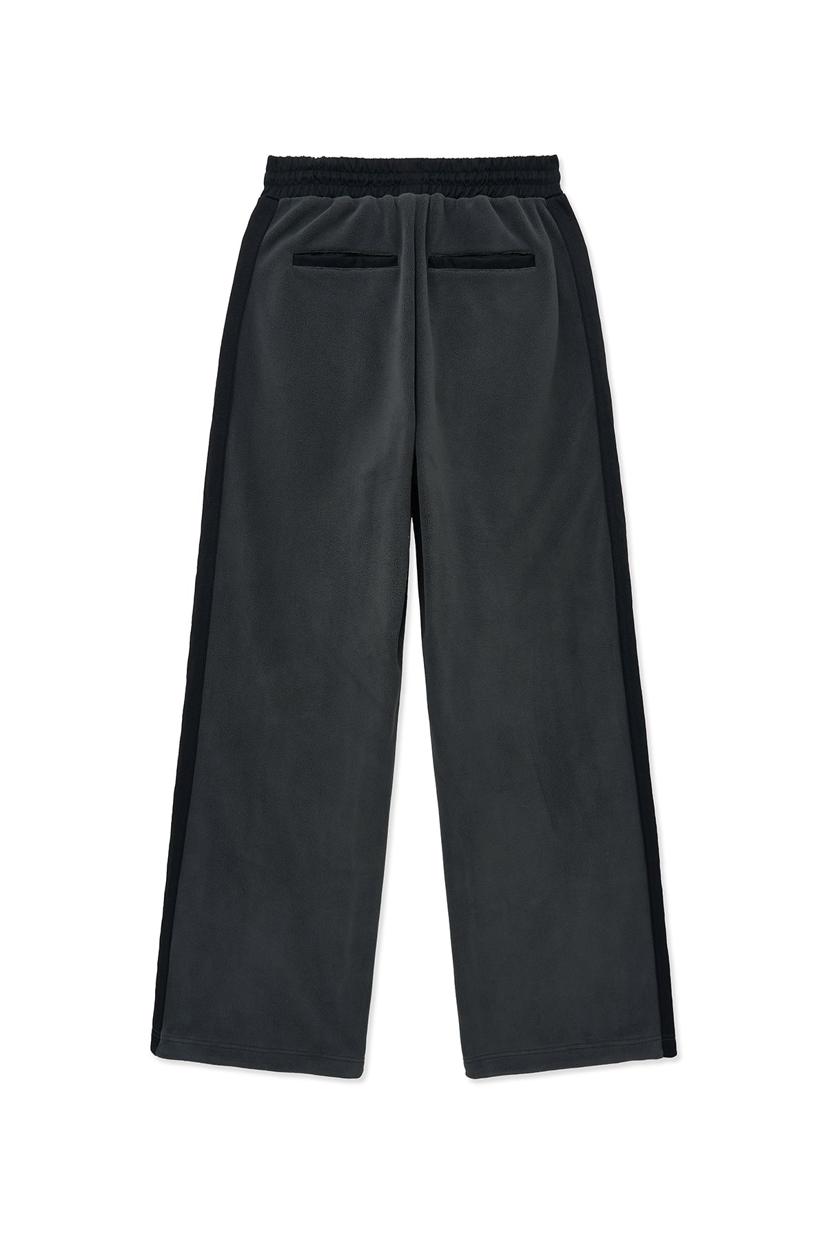 matinkim SHERPA FLEECE DRAWSTRING PANTS IN CHARCOAL