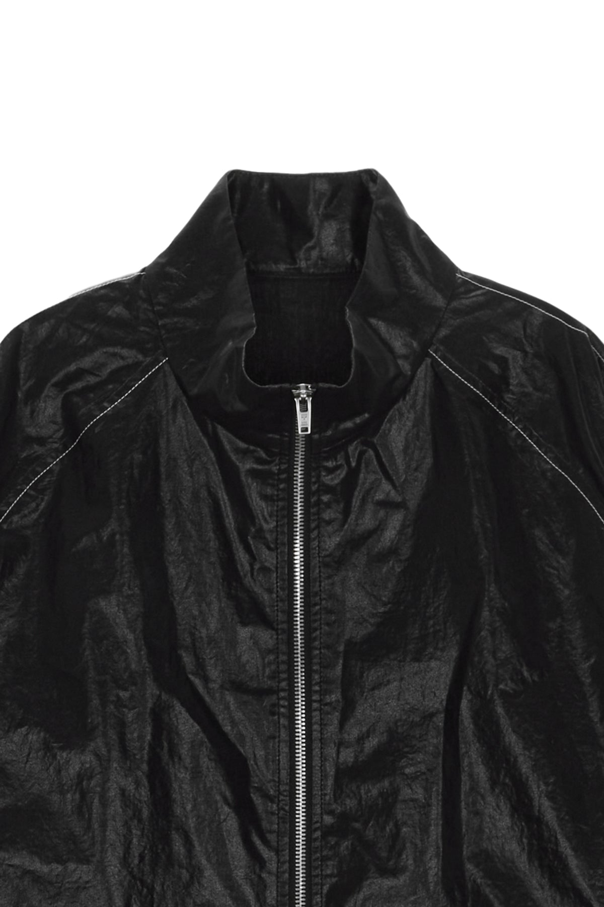 matinkim MATIN KIM LOGO COATING JUMPER IN BLACK