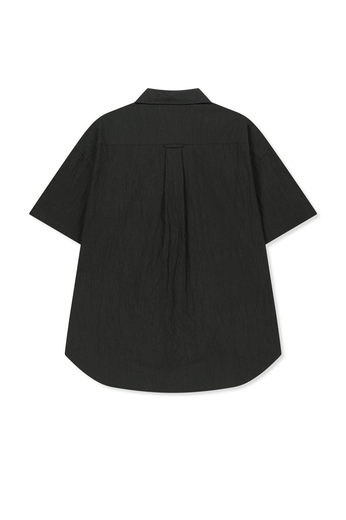 matinkim SMALL LOGO OVER FIT SHIRT FOR MEN IN CHARCOAL