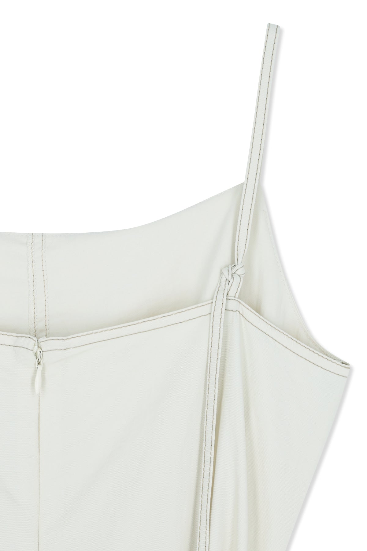 matinkim SLEEVELESS WRAP DRESS IN CREAM